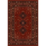 Covor Model Lotos 1531-220, Marime 80 x 150 cm, Grena, Rosu, Inaltime Fir 8 mm, Antialergic, Polipropilena, Living, Dormitor, Sufragerie, Birou