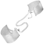 BIJOUX - D&Eacute;SIR M&Eacute;TALLIQUE SILVER METALLIC HANDCUFFS