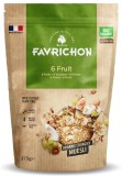 Musli bio crocant cu 6 fructe si nuci, 375g, Favrichon