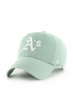 47brand șapcă de baseball din bumbac MLB Oakland Athletics culoarea verde, cu imprimeu, 47 Brand