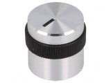 Buton rotativ aluminiu plastic 6mm