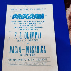 program Olimpia SM - Dacia M. Orastie