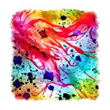 Cumpara ieftin Sticker decorativ Abstract, Multicolor, 55 cm, 11532ST
