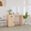 VidaXL Măsuță de toaletă cu LED, 95x50x133,5 cm, lemn masiv pin 820092