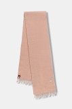 Tommy Jeans eșarfă cu l&acirc;nă culoarea roz, uni, AW0AW17903