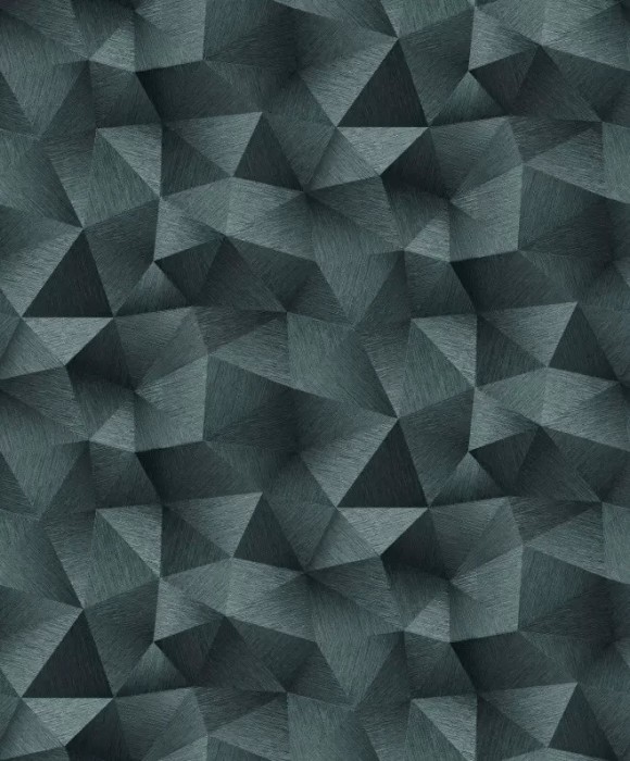 Tapet geometric romburi extralavabil,albastru,argintiu,GMK 3 10216-19
