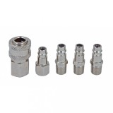 Set conectori rapizi pneumatici 1/4, 5 piese, Raider RD-QC01