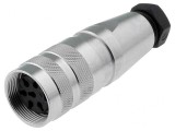 Conector M16 Mufă Mamă 6 PIN 5A 300V Drept pentru Cablu