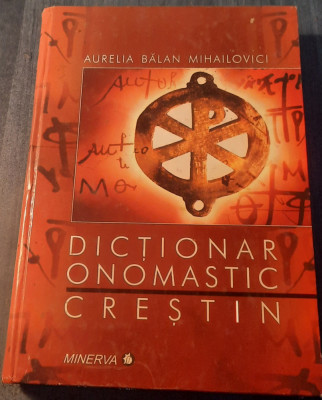 Dictionar onomastic crestin Aurelia Balan Mihailovici foto