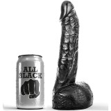 All Black-Dildo pentru Fisting 20 Cm-Silicon