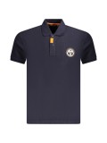 Cumpara ieftin Tricou polo barbati, cu imprimeu cu logo, Regular fit, Bleumarin, S