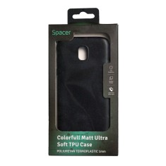 Husa Samsung J5 2017 (doar J530F) Spacer, negru, grosime 1 mm, material flexibil TPU, ColorFull Matt Ultra negru &quot;SPT-MUT-SA.J52017&quot;