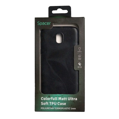 Husa Samsung J5 2017 (doar J530F) Spacer, negru, grosime 1 mm, material flexibil TPU, ColorFull Matt Ultra negru &amp;quot;SPT-MUT-SA.J52017&amp;quot; foto