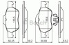 Set placute frana,frana disc RENAULT CLIO III (BR0/1, CR0/1) (2005 - 2012) BOSCH 0 986 494 439