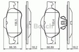 Set placute frana,frana disc RENAULT MEGANE II (BM0/1, CM0/1) (2002 - 2011) BOSCH 0 986 494 439