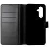 Husa tip carte cu stand Techsuit, aspect piele neagra, pentru Samsung Galaxy A56 5G