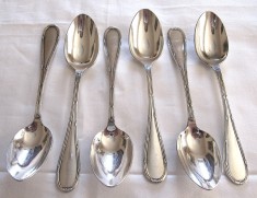 SET LINGURITE SPRINGER ARGINTATE PLACATE CU ARGINT 11.5 CM