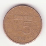 Olanda 5 guldeni 1988 - Beatrix., Europa