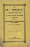 1656SPN A XXV programă a Gimnasiului mare publicu rom&acirc;nu de religiunea ort resărit&eacute;nă din Brașovu și a 1888/89 ... 1889 Brașov anuar