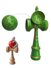 Kendama profesionala, Bila din lemn si cu 4 cupe, Design Unic + Sticker pentru telefon, 128KD