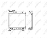 NRF 53408 Radiator, racire motor