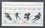 Germany Bundes 1971 Sport Olympic Winter Games perf. sheet MNH DA.061, Nestampilat