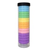 Cumpara ieftin Set elastice par 20 piese diametru 4.5 cm textile colorate pentru prindere par copii si adulti, elastice moi pentru coada sau impletituri