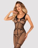 Bodystocking Sexy Tip Plasa Decupat Intim, S/M/L, Obsessive