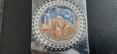 XG Magnet frigider - tematica turism - Turcia - Istambul Aya Sofia (metal) foto