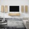 vidaXL Set dulap TV, 6 piese, stejar sonoma, lemn prelucrat 3114344