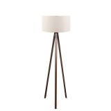 Cumpara ieftin Lampă de podea PWL-1059 pakoworld &Aring;27 nuc-bej D38x140cm
