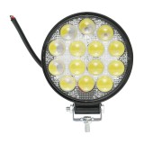 Lampa 14 LED-uri alba 10-30V 42W tip spot, unghi radiere 30 grade, IP67, carcasa aluminiu, 114 x 114 x 61 mm
