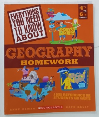 GEOGRAPHY HOMEWORK , 4th and 6th GRADES by ANNE ZEMAN and KATE KELLY , 1994 foto