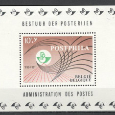 Belgia.1967 Expozitia filatelica POSTPHILA-Bl. MB.80