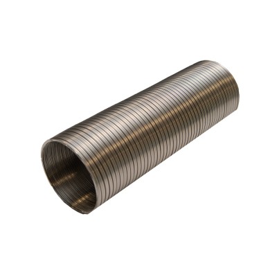 Tub flexibil, pentru tubulatura sistemelor de aerisire / climatizare, dublu comprimat, aluminiu, extensibil 1.5 m, D 125 mm foto