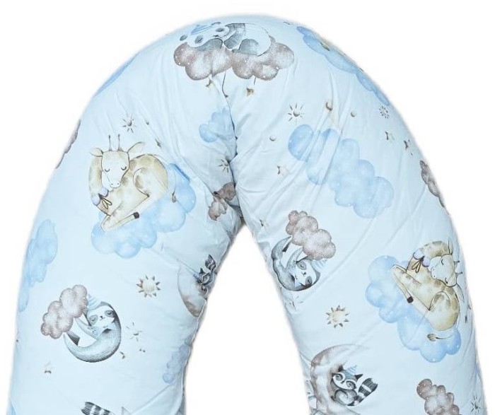 Perna pentru gravida, Fibre din silicon, 180 cm, Appekids - Clouds