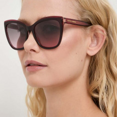 Carolina Herrera ochelari de soare femei, culoarea rosu