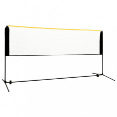 vidaXL Plasă de badminton reglabilă, 300x103x94-158 cm, metal