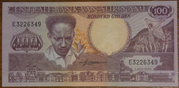 100 gulden 1986, Surinam, UNC