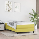 Saltea de pat cu arcuri, verde, 100x200x20 cm, textil GartenMobel Dekor, vidaXL