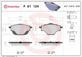 BREMBO P 61 124 PRIME LINE set placute frana,frana disc