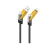Cablu Date si Incarcare USB-A / USB-C - Lightning / USB-C XO Design NB283, 60W, 1m, Gri, Apple