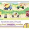 Primul Meu Puzzle Din Lemn Cu Vehicule, 5 Piese