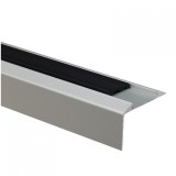 Profil aluminiu pentru treapta, cu banda antiderapanta, SET S38 argintiu 46 mm 2.7 m