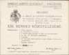 A694 Invitație Erd&eacute;lyi K&aacute;rp&aacute;t Egyes&uuml;let, E.K.E., meghiv&oacute;, 1911, Cluj