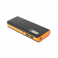 Acumulator extern Omega Platinet 13000mAh + Cablu MicroUSB Black/Orange foto