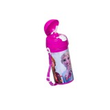 Bidonas apa pentru copii, Frozen, Mov, gradinita, fete, 500ml, ATU-084282