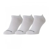 Șosete Fundango No-Show Unisex, Set 3 Perechi, Bumbac, Alb
