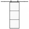 VidaXL Ușă glisantă cu set feronerie, 76x205 cm, sticlă ESG/aluminiu