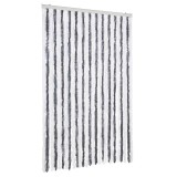 Cumpara ieftin Perdea pentru insecte, gri si alb, 118 x 220 cm, chenille